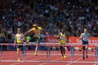 javier Culson (PUR) on his way to winning the 400 metres hurdles in the IAAF Diamond League, Birmingham.